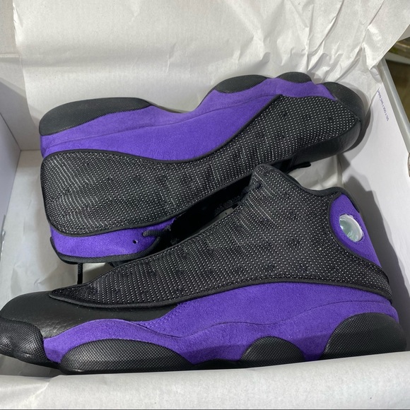 Men's Jordan 13 Retro "Court Purple" Black/Court Purple-White (DJ5982 015). - Picture 5 of 9